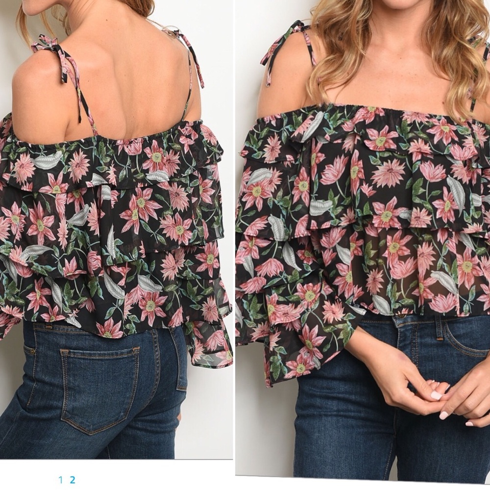 Off shoulder Floral Top